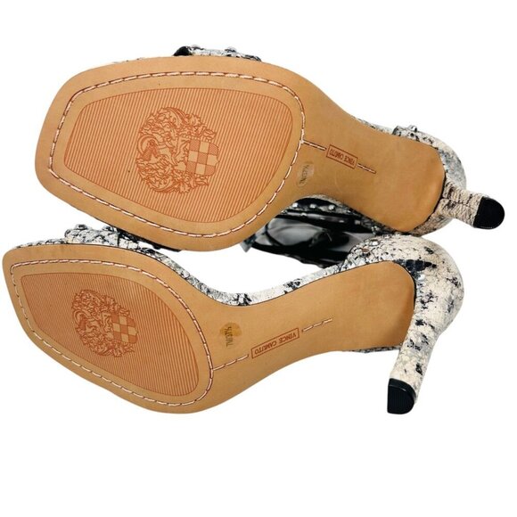 Vince Camuto Lorasha Size 7 Studded Snakeskin Heels Stiletto Party - Picture 10 of 11